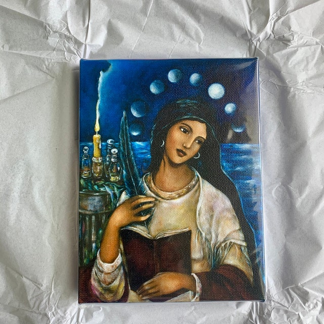 Maria Magdalena Kunst auf Leinwand, Maria Magdalena, La Magda, Maria  Magdalena Altar Dekor, spirituelle Malerei, Heilige Mütter und Göttinnen -  Etsy Österreich