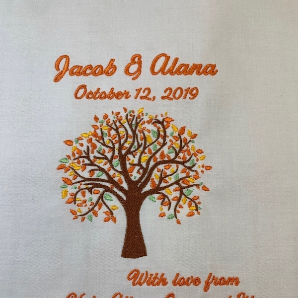 Autumn Fall Tree Embroidery Machine Design - Etsy