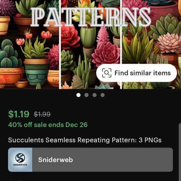 Winter Scenes Seamless Repeating Pattern: 3 Pngs - Etsy