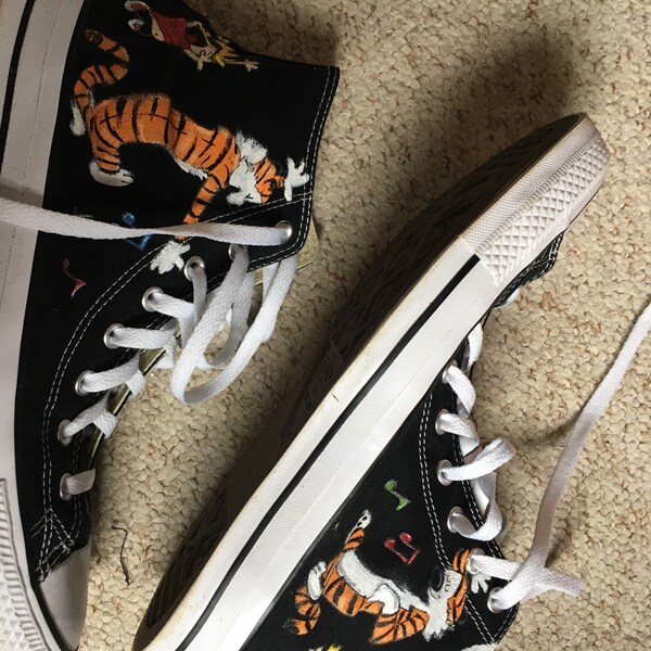 Custom Painted Converse INSPIRED by Characters Resembling Calvin and ...