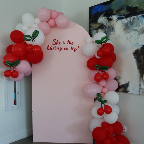 Shes The Cherry On Top Bridal Shower Cherry Balloon Arch Cherry Shes The Cherry On Top Bridal Shower Cherry Balloon Arch Cherry
