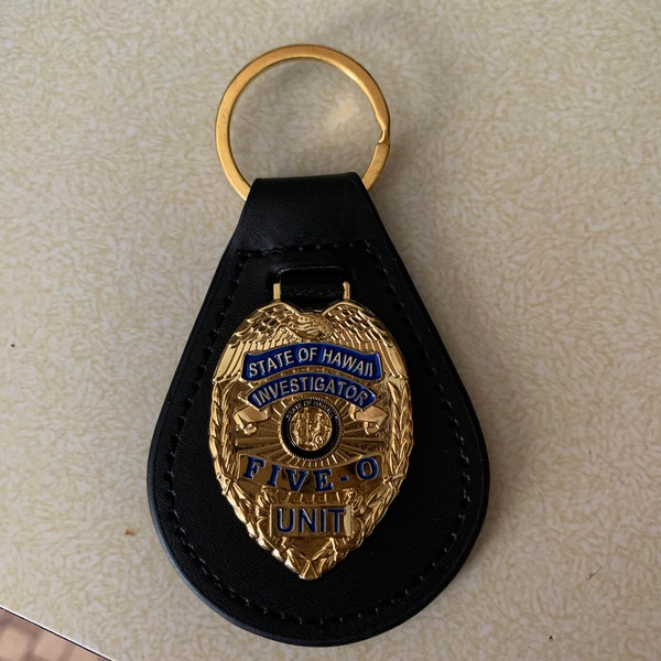Hawaii Five-0 Leather Key Ring - Etsy