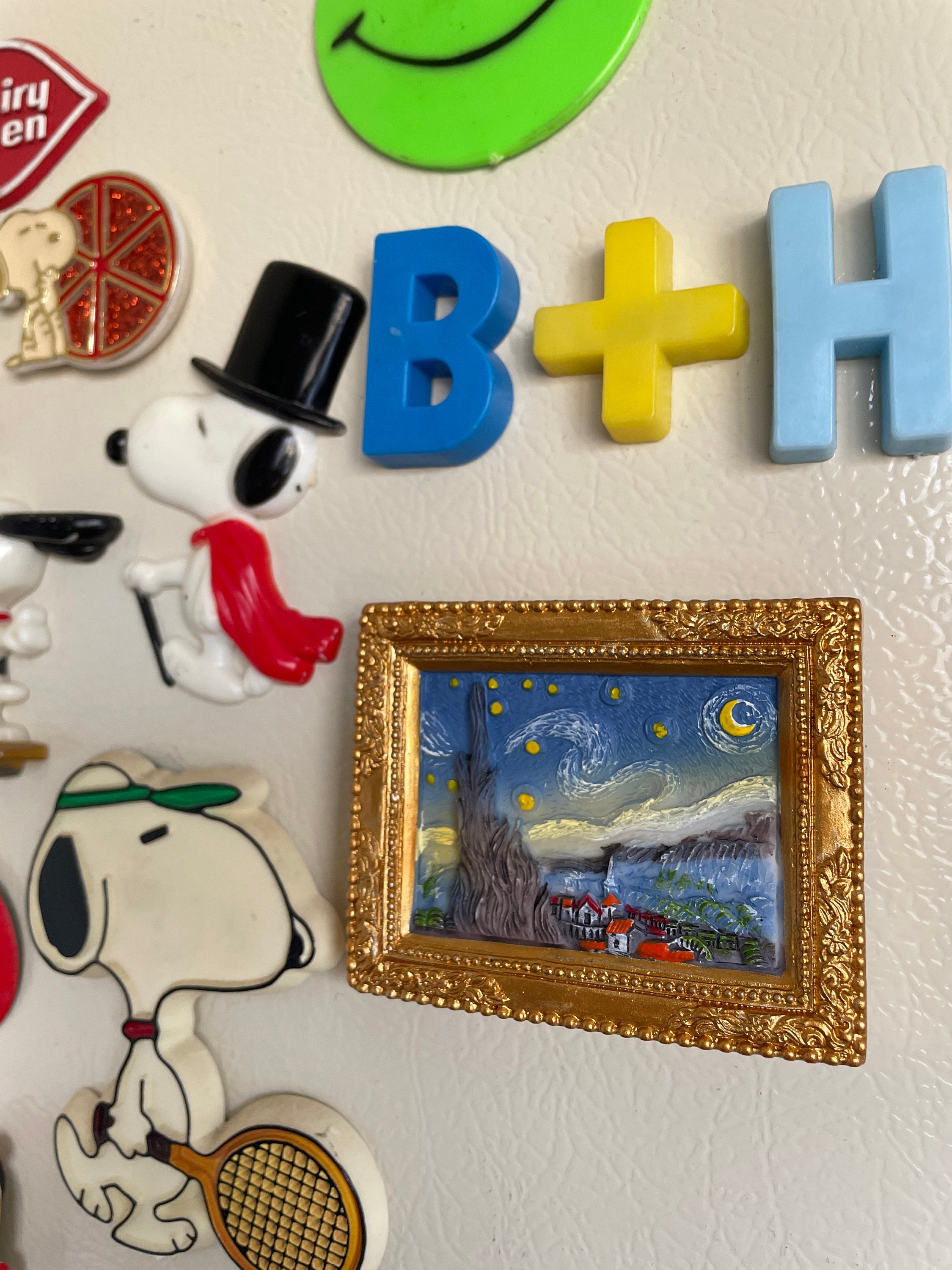 World famous paining kitchen refrigerator magnets painting 3D