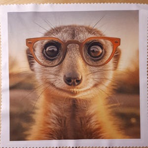TSOTMO Make-up Tasche Mit Erdmännchen-Motiv – „Meerkats Are Awesome“, Beige, 23,5x17 Cm