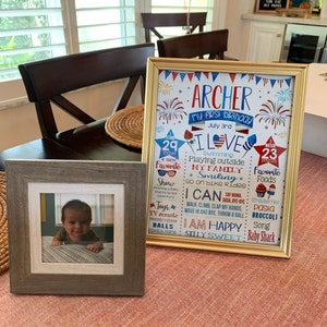 Fourth of july First Birthday Chalkboard Sign - Firecracker milestone poster - Patriotic Chalk board 4th of July Labor day (942)