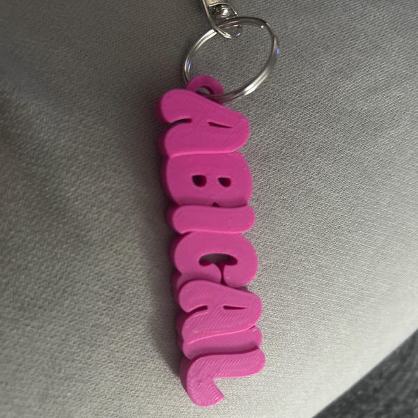 Custom 3D Printed Keychain - Custom Key Chain - Name Keychain - Custom ...