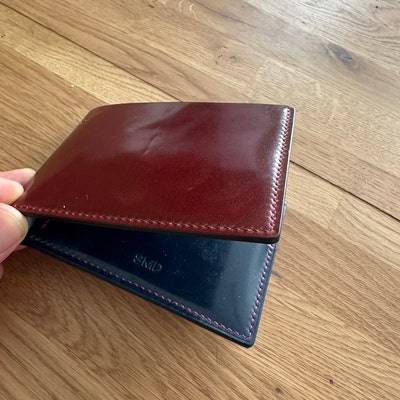 Porter Bill Cordovan Bifold Wallet - Japanese Leather, Deep Blue - View #8