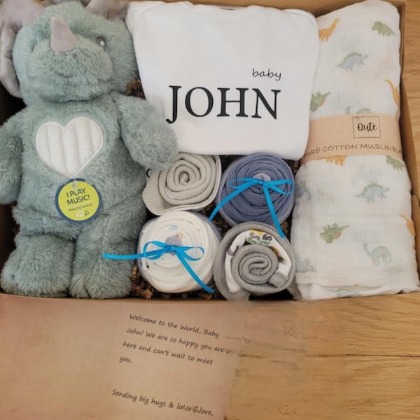 Qute Unisex / Gender Neutral / Boy / Girl Baby Gift Box , 2 Baby ...