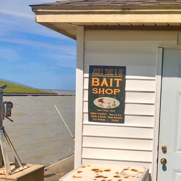 Personalized Bait Shop Sign, Fishing Sign, Fisherman Gift, Gift for Him ...