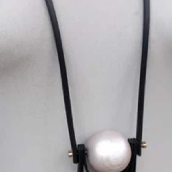 Large Statement Earrings - Pearl main image 1