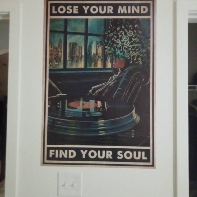 Lose Your Mind Find Your Soul Vintage Music Poster, Pot Head