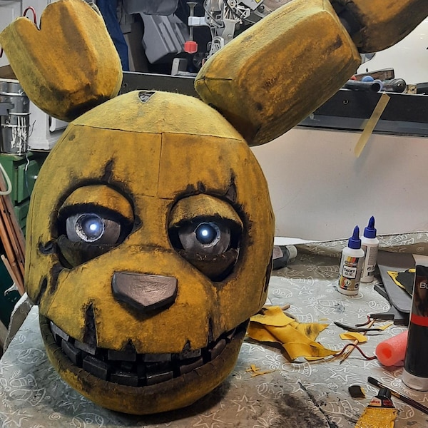 Springtrap Wearable Head - PDF/PDO Foam Templates for Cosplay (fnaf ...