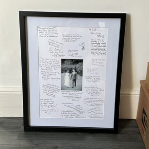 Personalised Wedding Signature Photo Mount Bespoke Mount Boards for ...