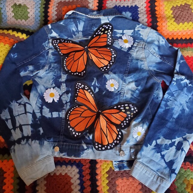 Tie Dye Butterfly Jacket - Etsy