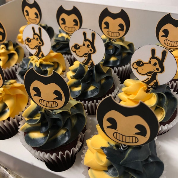 Pdf Cuphead Theme Party Cupcake Toppers Pack of 30 PDF PRINTABLES - Etsy
