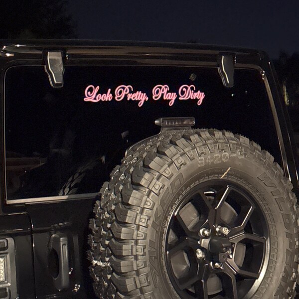 Custom Text 42-Inch Windshield Vinyl Decal Sticker – Oracal Professional Grade – For Trucks & Cars