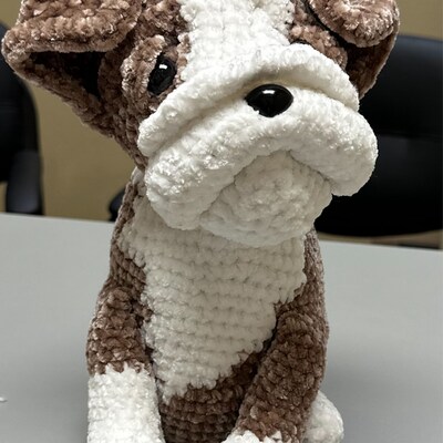 English Bulldog Crochet Pattern Bulldog Dog Amigurumi Pattern Crochet