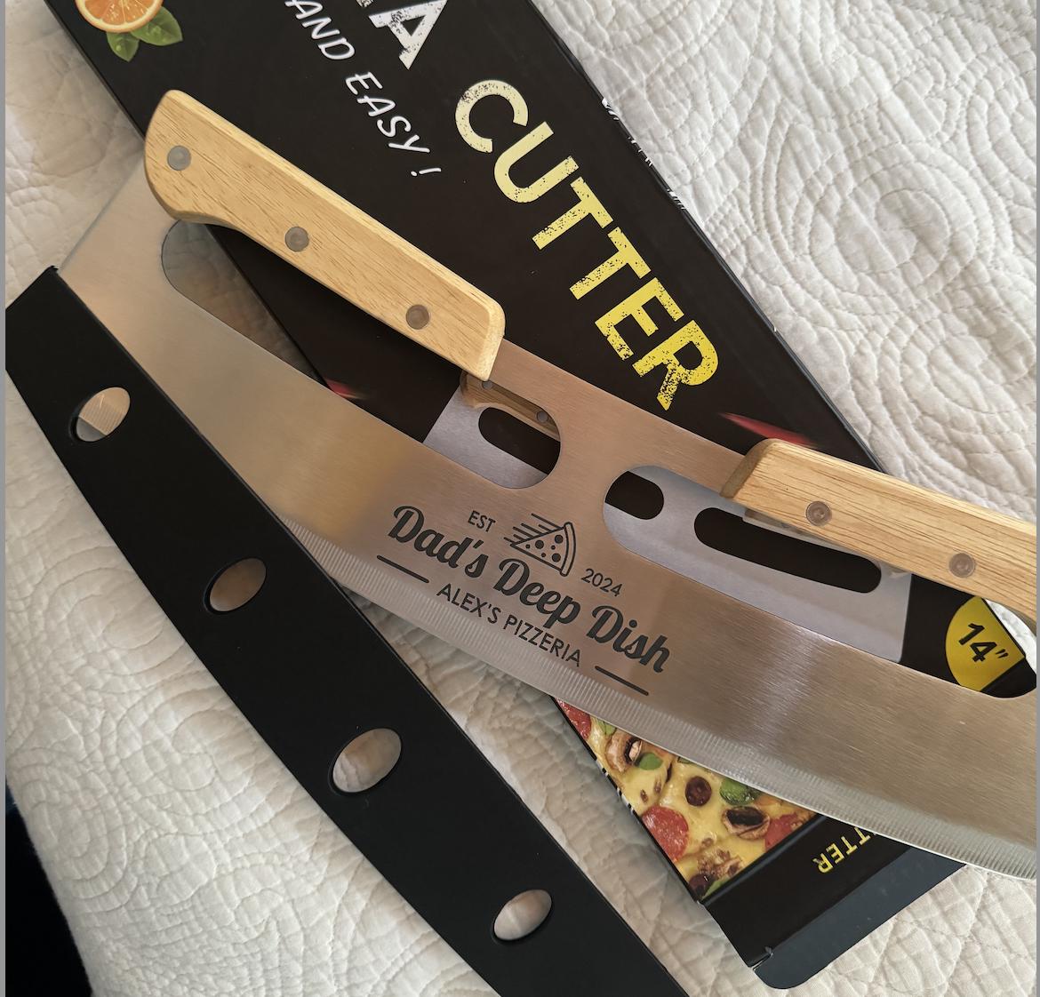 Personalized PIZZA CUTTER ROCKER | Custom Pizza Cooking Tool | Pizza Gift for Father's Day