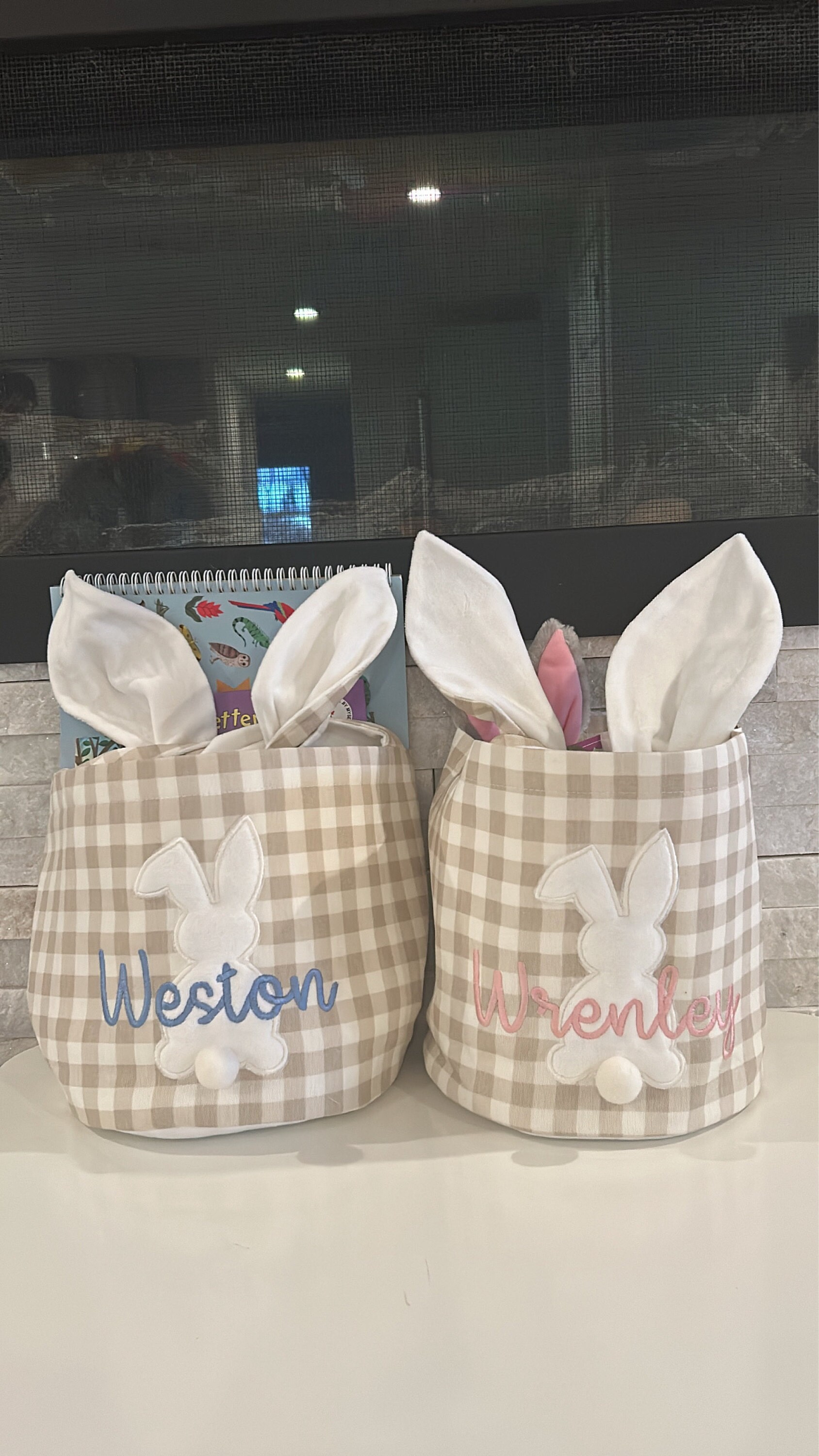 Personalized Easter Basket. Custom Embroidered Easter Bunny. Kids Easter Basket. Baby Girl And Boy Basket. Egg Basket For Easter Activities.