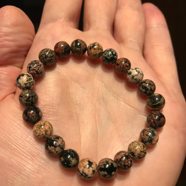 Matte SnowFlake Obsidian Jasper Beads ❄️📿 – RainbowShop for Craft