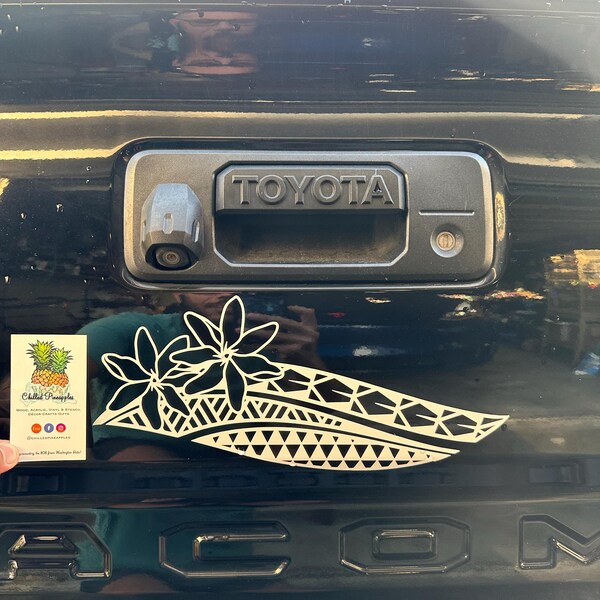 Polynesian Tribal Pua Reusable Stencil Flowers Pattern DIY Cakes ...