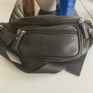 Fanny Pack Waist Bag Multifunction Genuine Leather Hip Bum Bag Travel ...