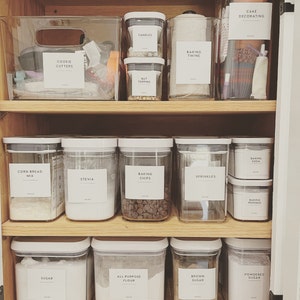 Kmart pantry food storage labels