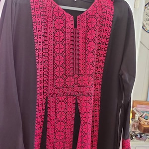 Thobe Embroidered Palestinian/jordanian Maxi Dress Long - Etsy