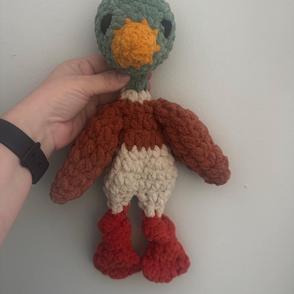 MINI Duke Duck Knotted Lovey — Crochet Duck PATTERN - Etsy