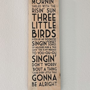 Bob Marley Carving, Three Little Birds Sign, Rise up This Morning Smiled With the Rising Sun ... Bob Marley Carving, Three Little Birds Sign, Rise up This Morning Smiled With the Rising Sun ...