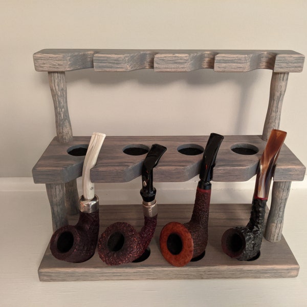 Solid Oak Pipe Display Stand - Etsy