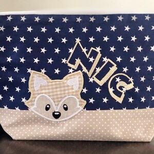 Wickeltasche Waschtasche 20 Schriftarten bestickte Tasche V\u00d6GELCHEN Windeltasche Kulturtasche Geschenk Name Kulturbeutel