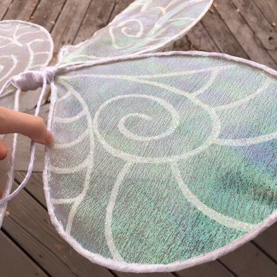 Large Iridescent White Tinkerbell Inspired Adult Sized Pixie - Etsy