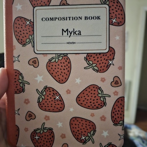 Composition Book Kindle Case,Kobo case,Kindle Paperwhite 12th Gen and Kindle Colorsoft with Hand Strap,Auto Sleep Wake,Magnetic Back