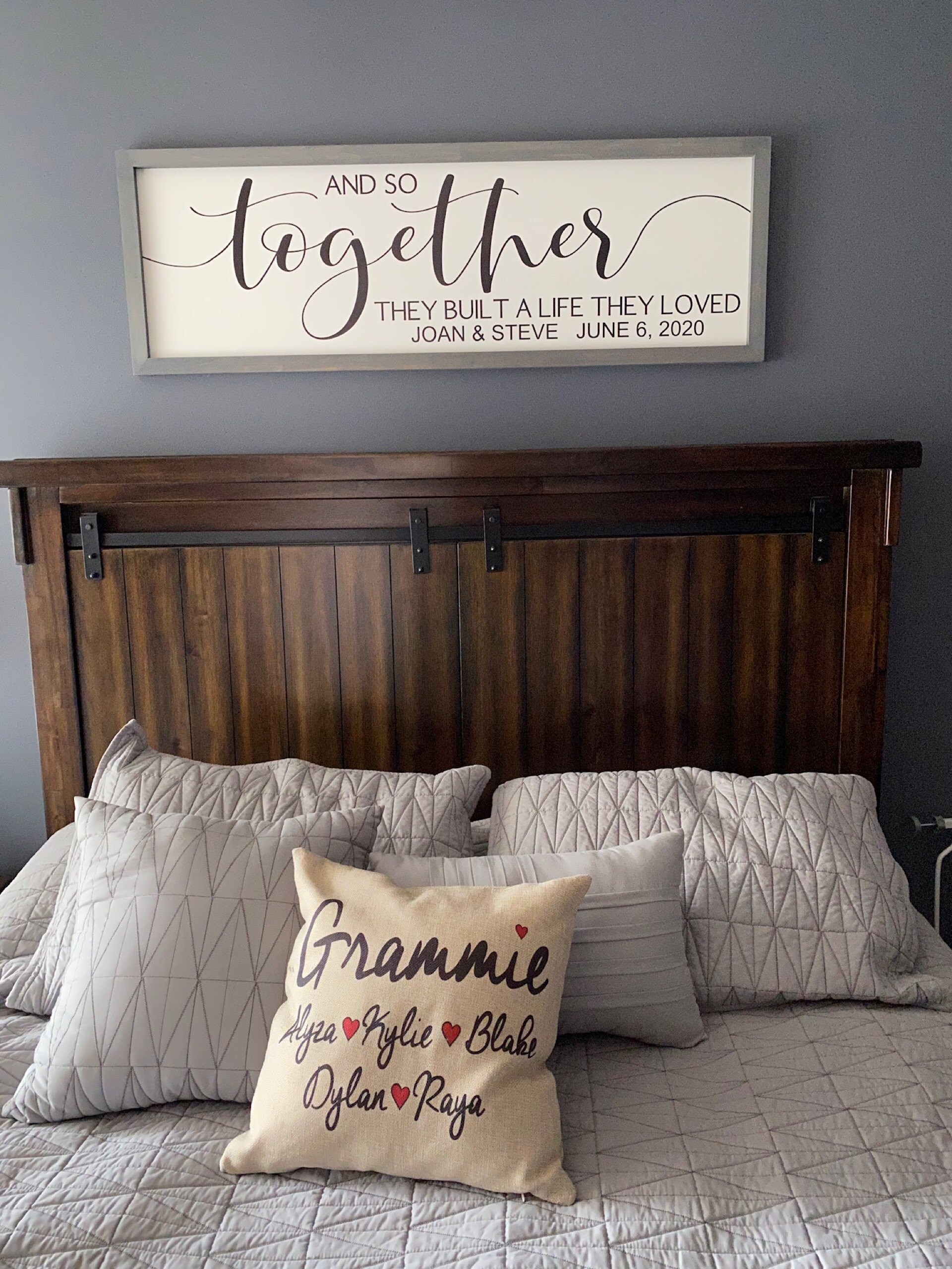 Personalized wedding gift for coupleand so together they built a life