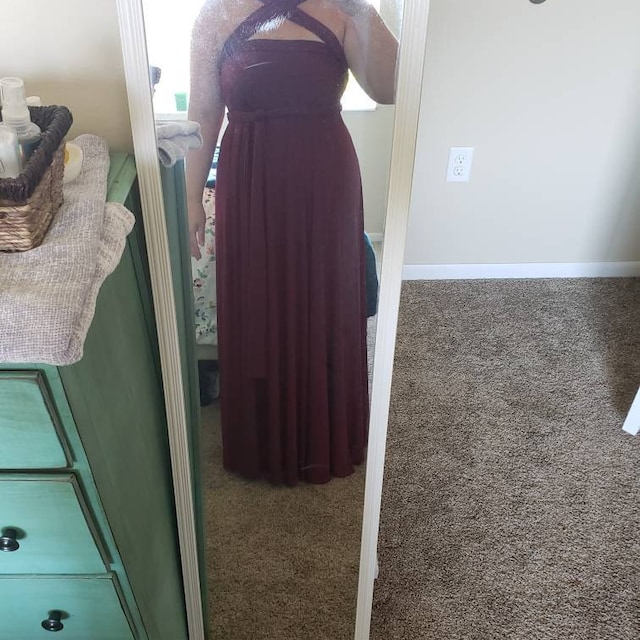 etsy burgandy bridesmaid dresses Off Shoulder Burgundy Mermaid Long Cheap Custom Satin Bridesmaid Dress –  MarryLover main image 1