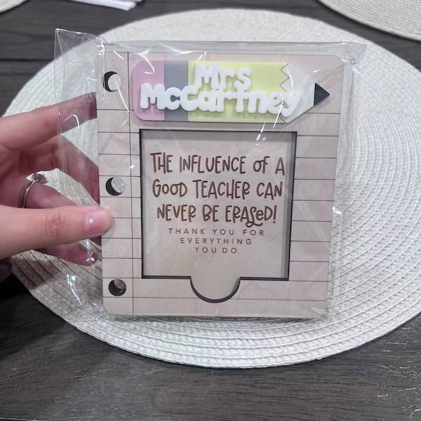 Teacher Gift | Note Pad Holder | Teacher Appreciation Week | Custom ...