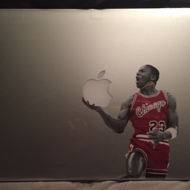 Michael jordan apple sticker shop