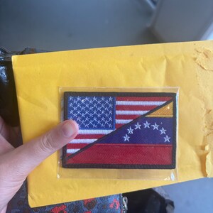 アメリカ / ベネズエラ コンボ 米国旗刺繍パッチ - Etsy 日本