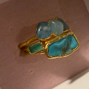 Customer photo, Panjshir Raw Emerald Baguette Ring