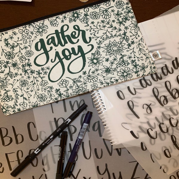 Daily Mindful Lettering Kit: Peace & Calm - Etsy