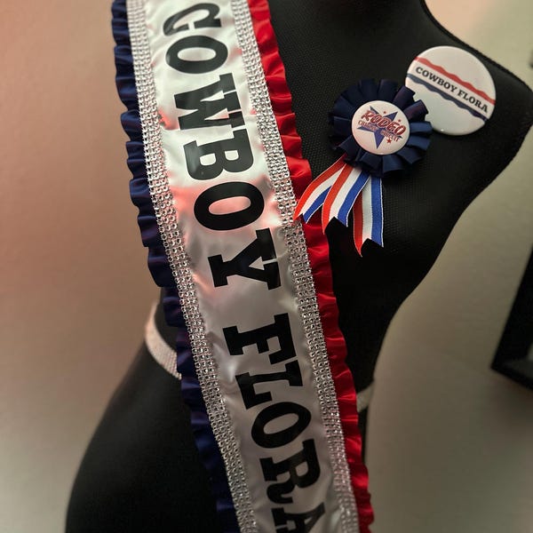 Cowboy Carter Beyonce Inspired Sash, Personalised Bespoke Custom ...
