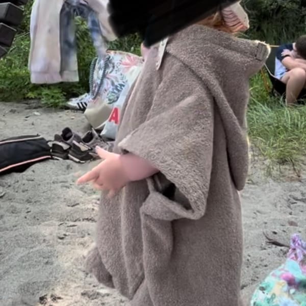 Organic Cotton Terry Hooded Poncho 18mo-4T
