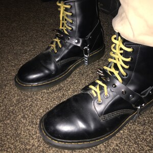 Unisex Spike Leather Bootstrap W/ Chain FREE SHIPPING / SINGLE Boot ...