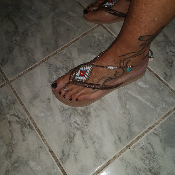 white bridesmaid flip flops