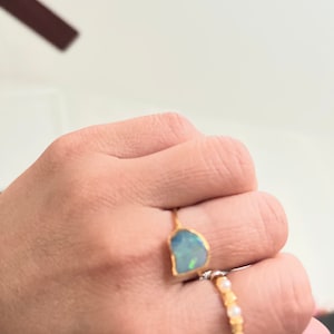 Customer photo from Betty, Raw Australian Opal Ring