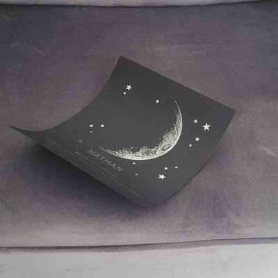 Custom Moon Lunar Phases Print Personalized Moon Phase Anniversary Custom Print ...