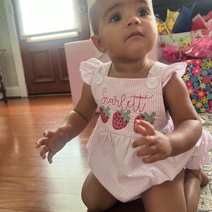 Piccolo Seersucker Play Short - Strawberry Red Gingham
