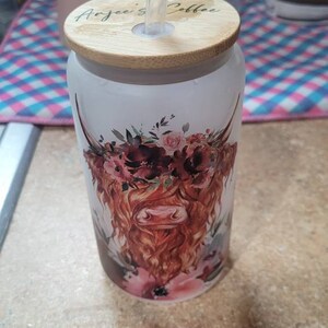Cow Print Glass Cup main image 1