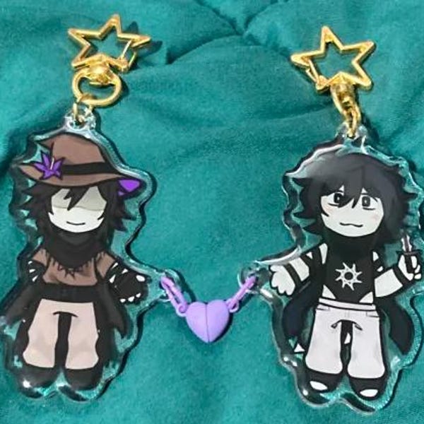 FORSAKEN Acrylic Keychains Magnetic 3'' - Roblox Chance Itrapped 007n7 ...